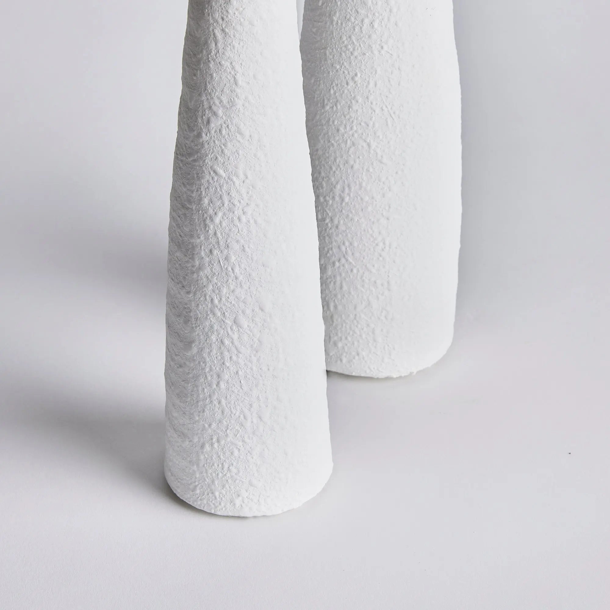 Colton Matte White Candlestands - Set of 2 Modern Terracotta Pillars Napa Home & Garden