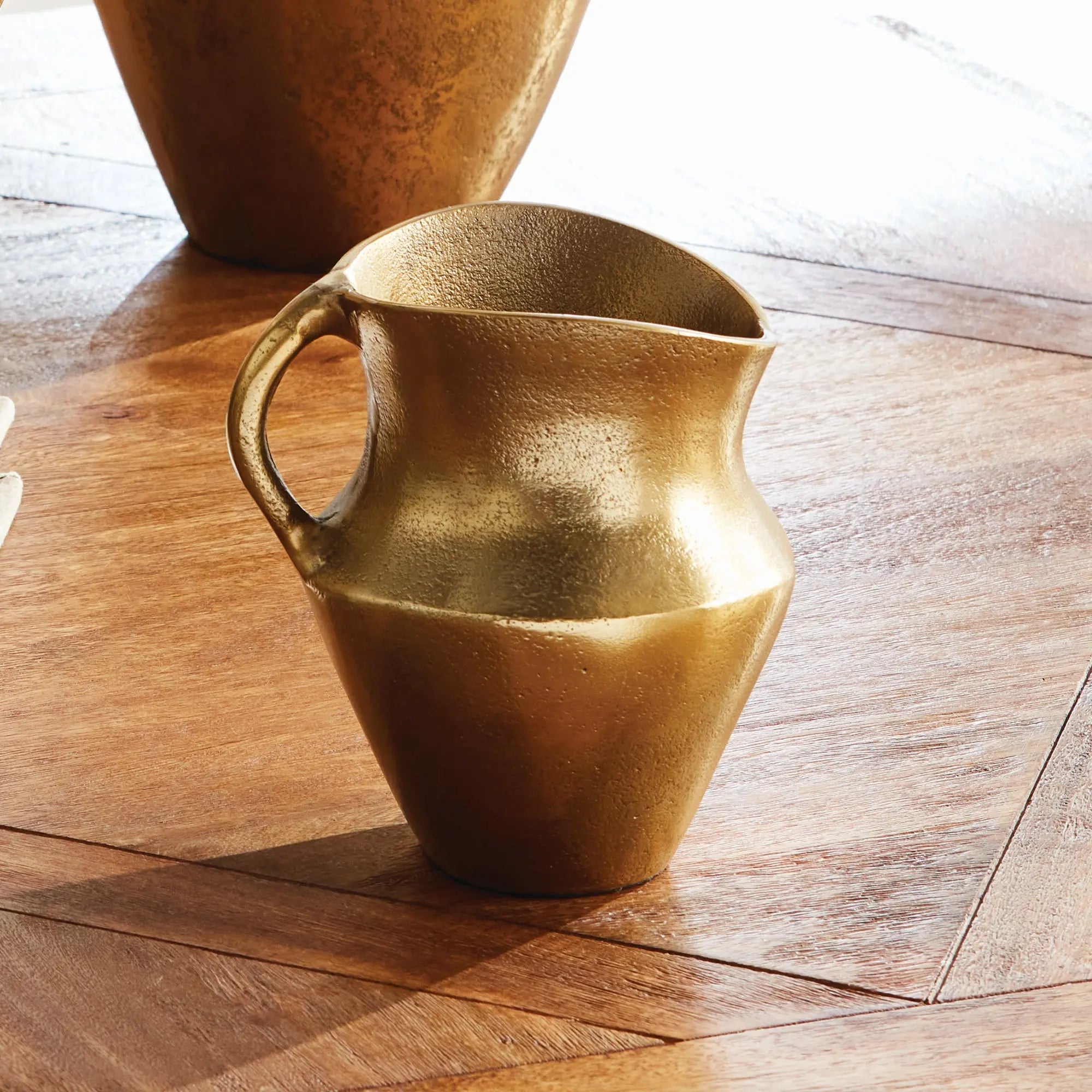 Elaina Decorative Pitcher | Multiple Sizes - Hand-Casted Textured Aluminum Napa Home & Garden