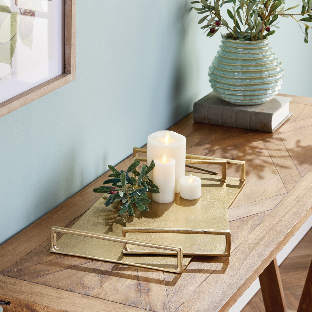 Elora Decorative Trays, Set of 2