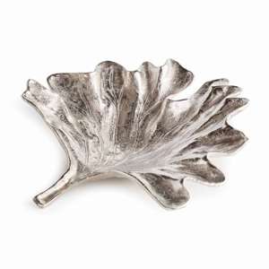 Folia Decorative Tray in Silver
