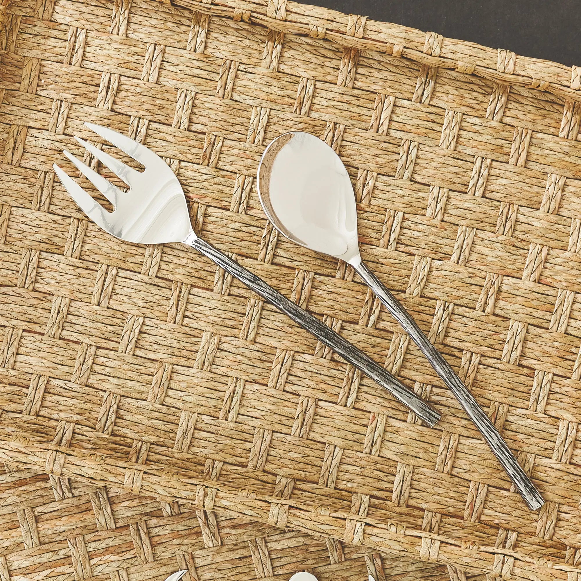 Arwell Silver Salad Servers Set