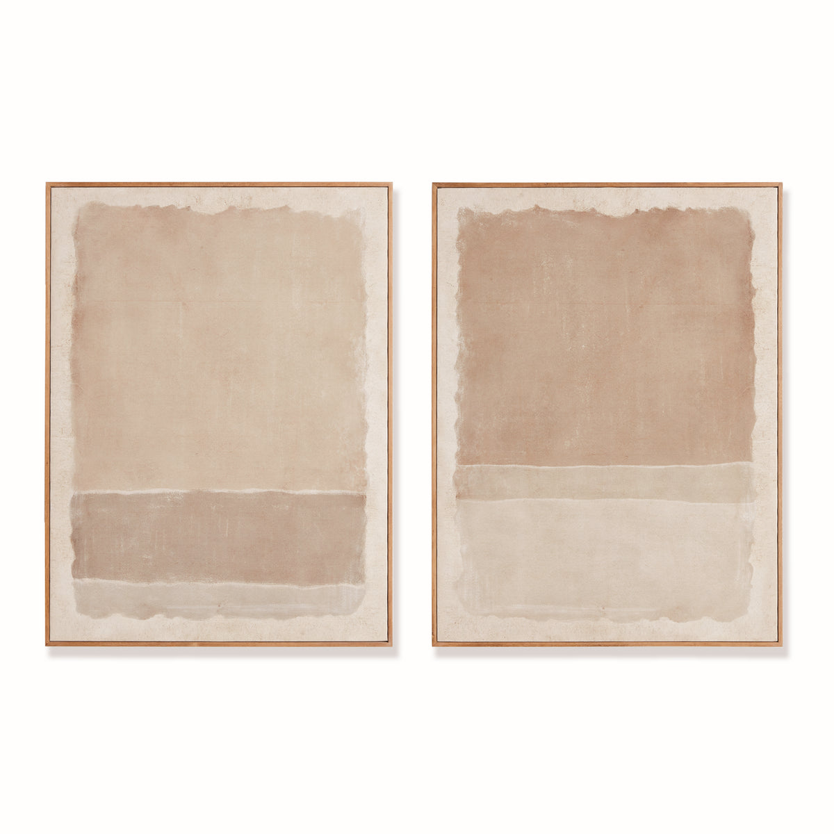 Composition in Taupe Giclees, Set of 2