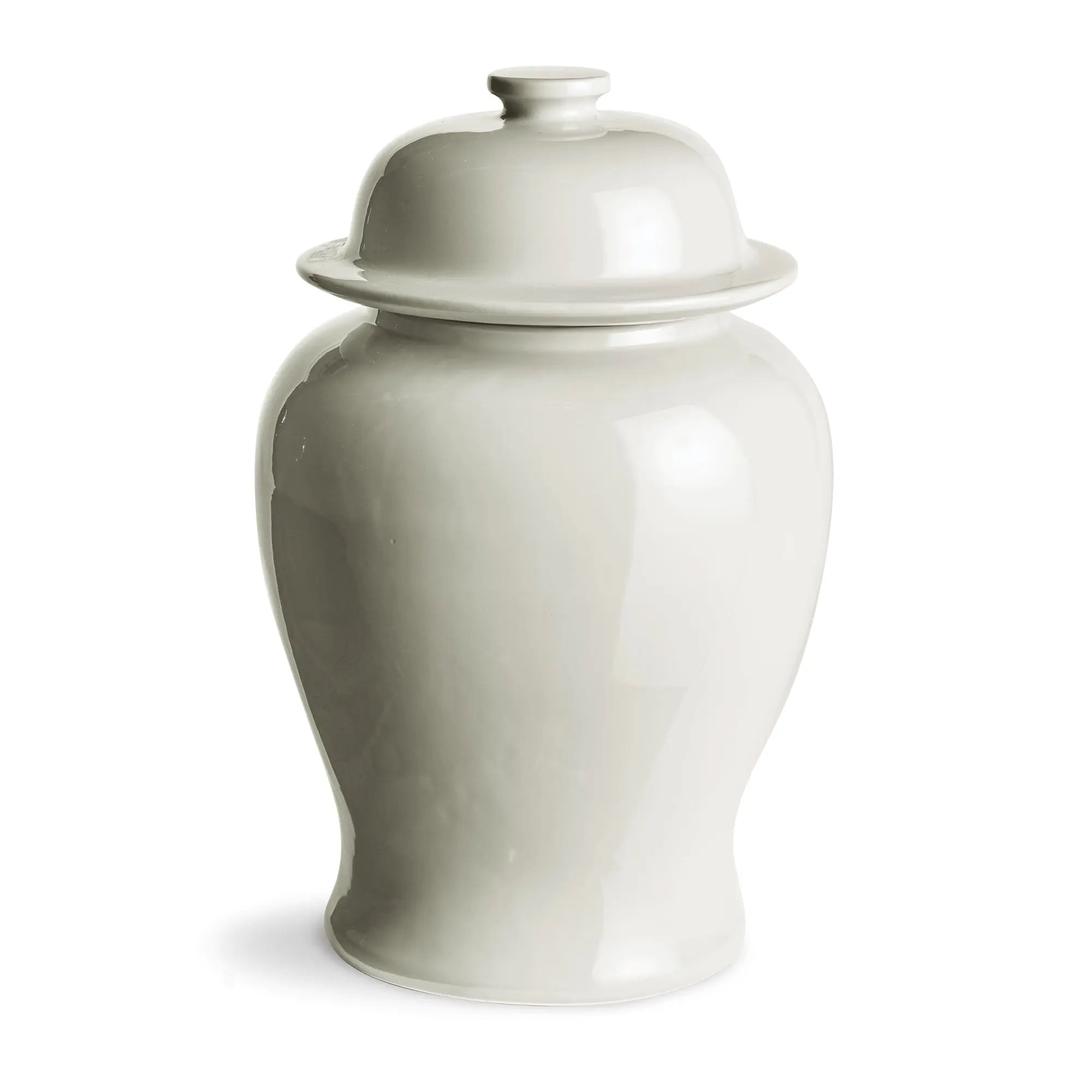 Koa Lidded Mini Wide Ginger Jar – Small or Large | Green, Blue, or White Ceramic - Villa Decor & Design