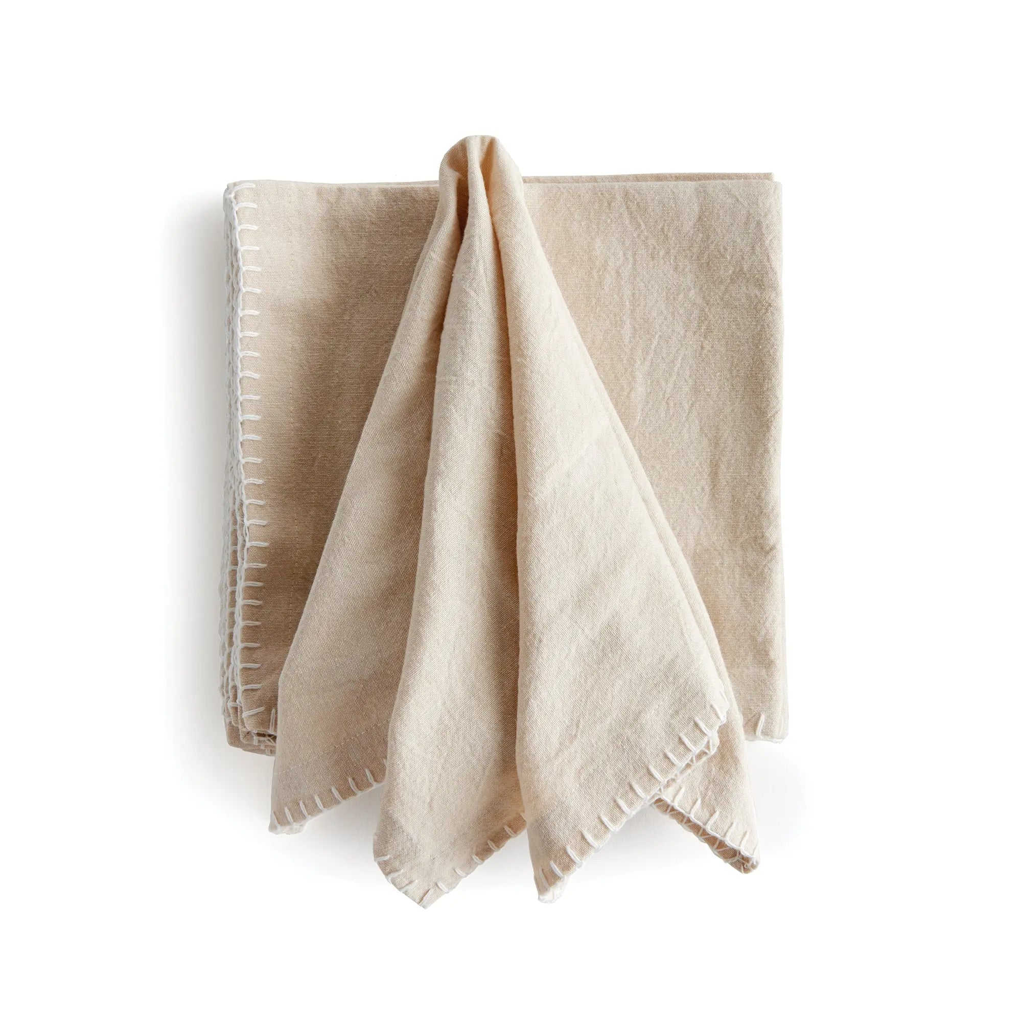 Addie Cotton Taupe Dinner Napkins – Set of 4
