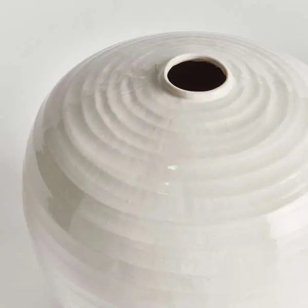 Emerson Vase | Oatmeal Reactive Glaze Stoneware Vase Napa Home & Garden