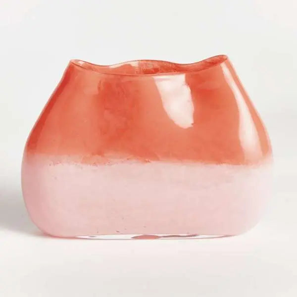 Malina Vase - Melon Ombre Mouth-Blown Glass (3 Styles) - Villa Decor & Design