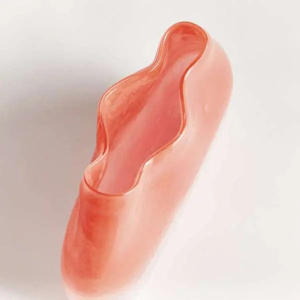 Malina Vase - Melon Ombre Mouth-Blown Glass (3 Styles) - Villa Decor & Design