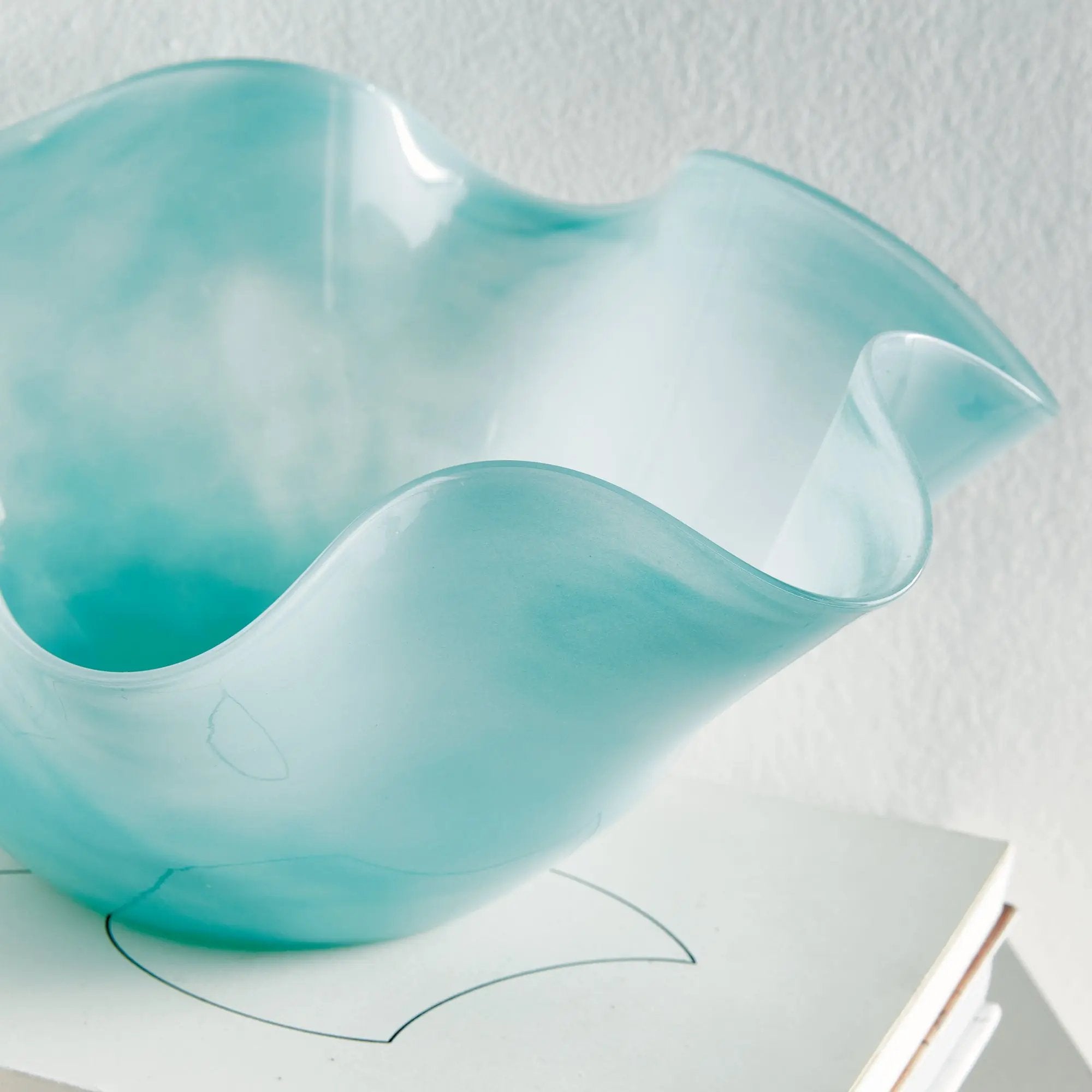 Ceila Bowl – Light Blue Glass, Small or Large Napa Home & Garden