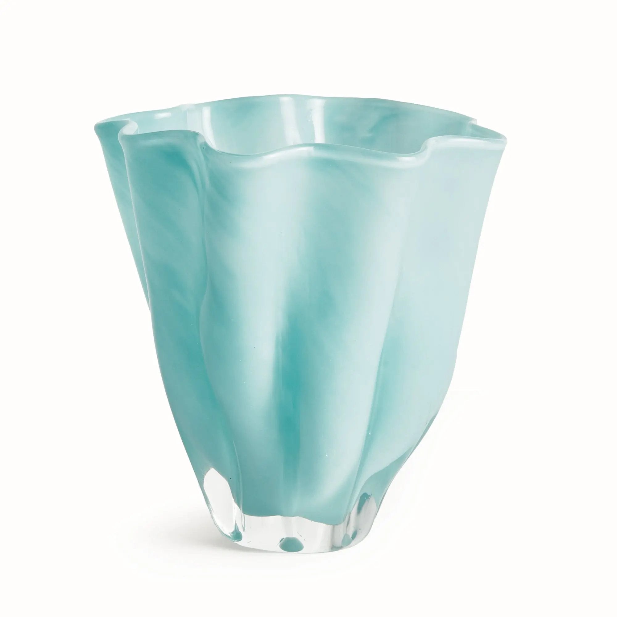Ceila Vase – Light Blue Handcrafted Glass Napa Home & Garden