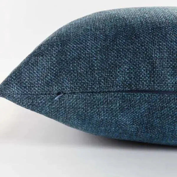 Bevin Indoor-Outdoor Pillow - Dark Blue Jacquard | Recycled Fiber Insert Napa Home & Garden