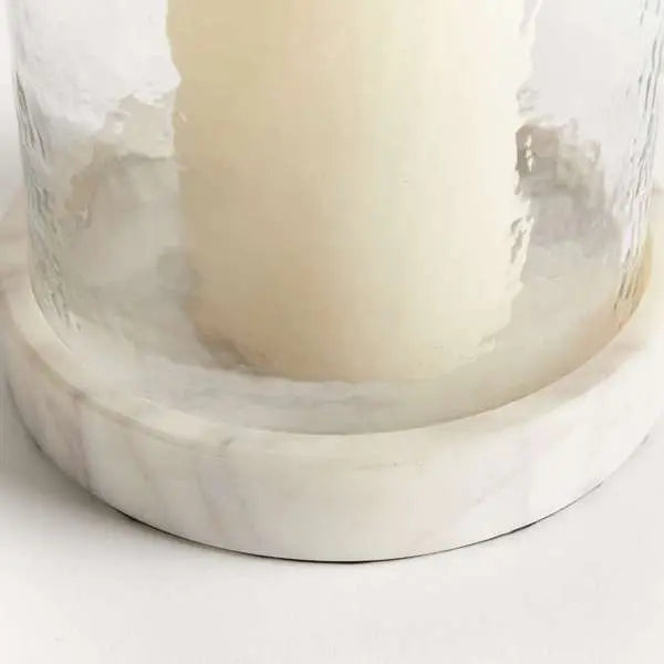 Claire Hurricane (Small or Large) | Hammered Glass Candle Hurricane