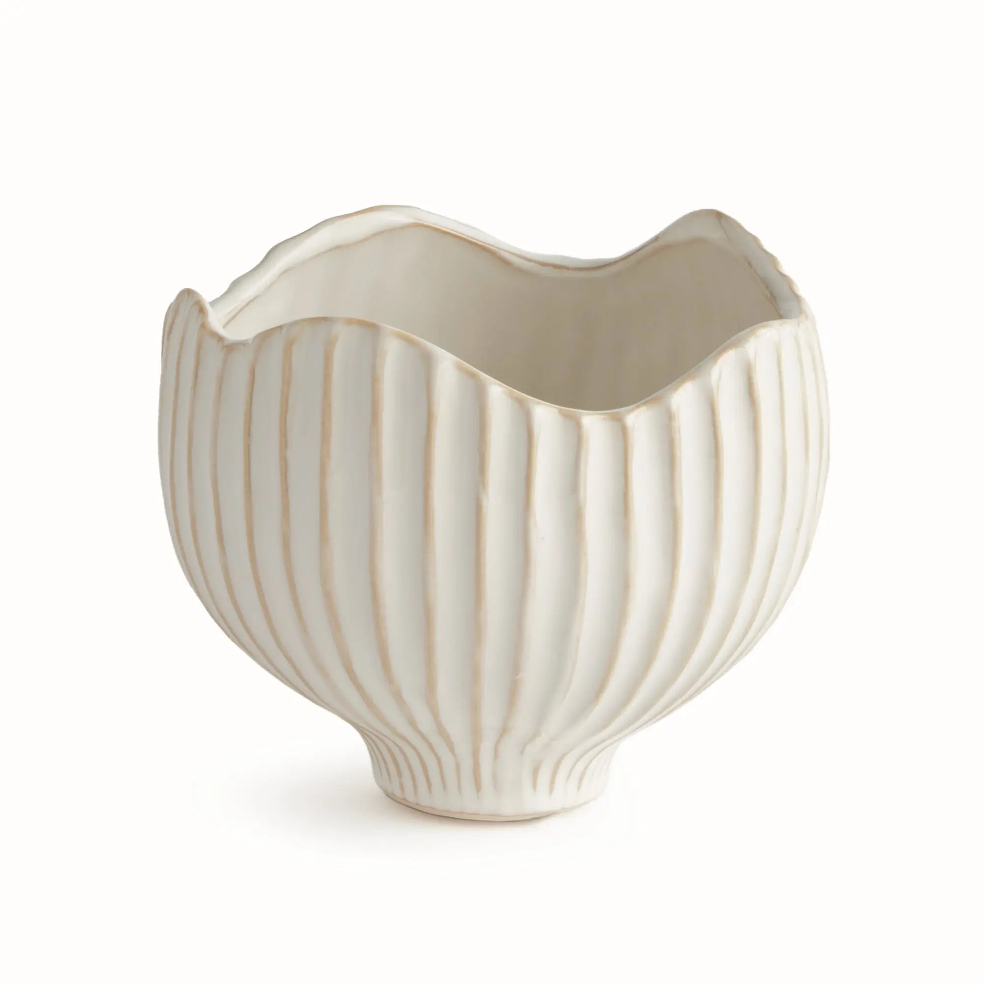 scalloped planter pot Marianna Pot