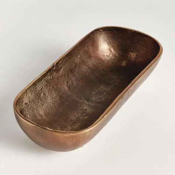 Brandon Decorative Bowl - Cast Aluminum | Antique Brass - Villa Decor & Design