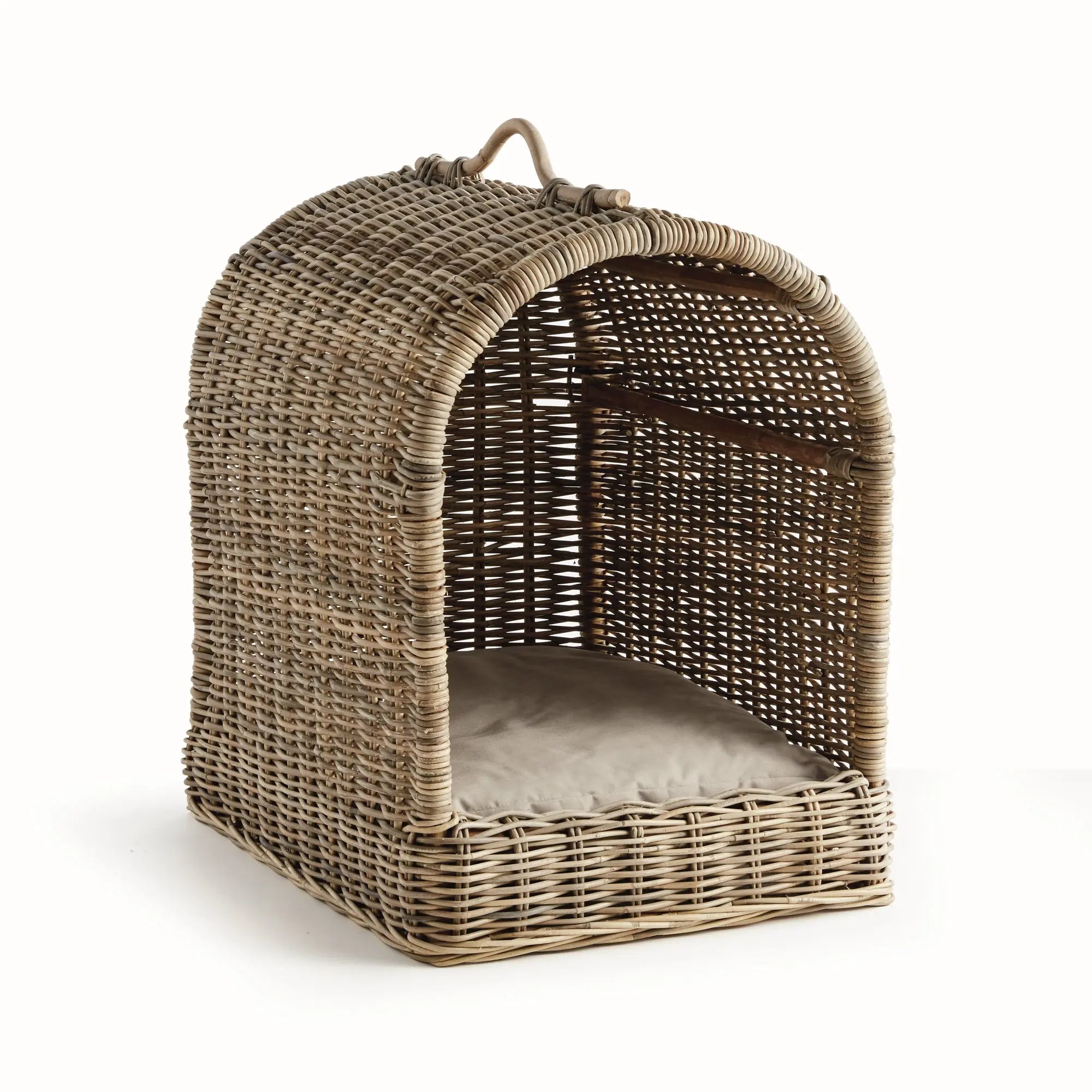 Large Normandy pet bed in stylish dove gray finish