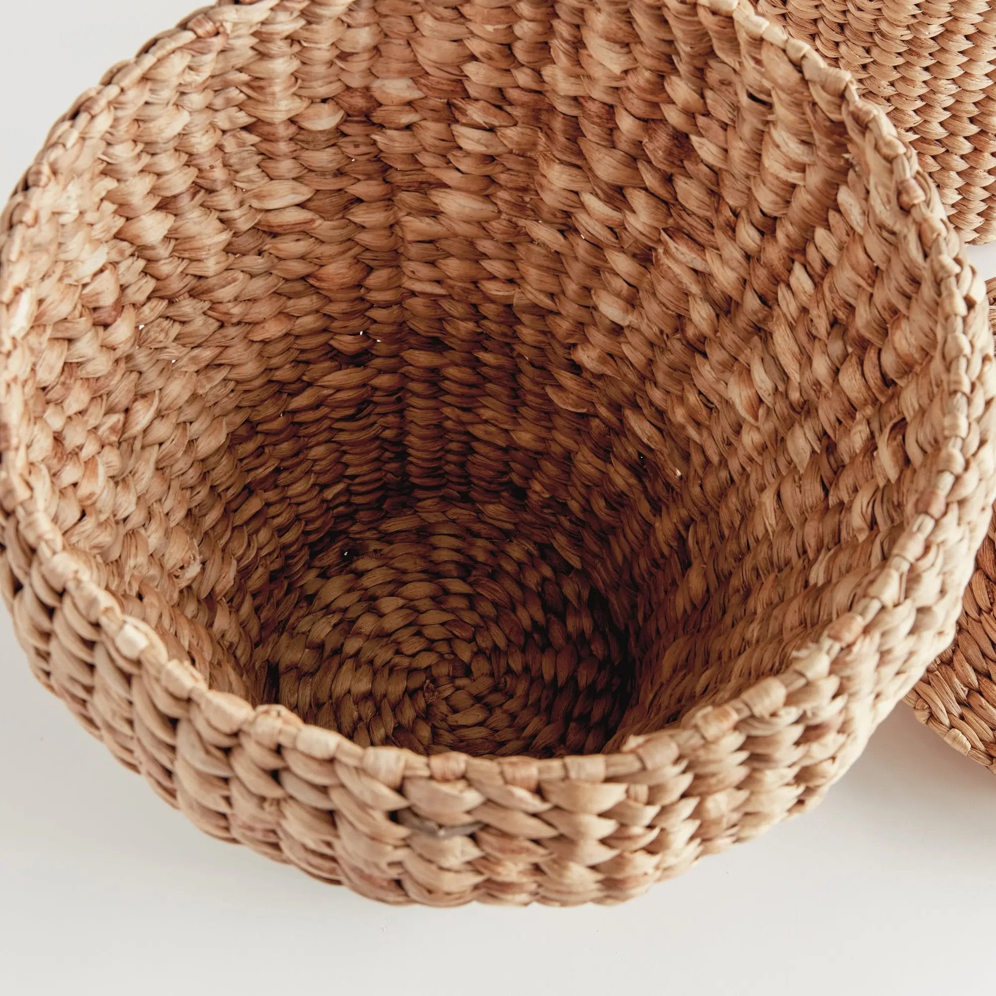 Water Hyacinth Ginger Jars - Set of 2 | Woven Decorative Jars Napa Home & Garden