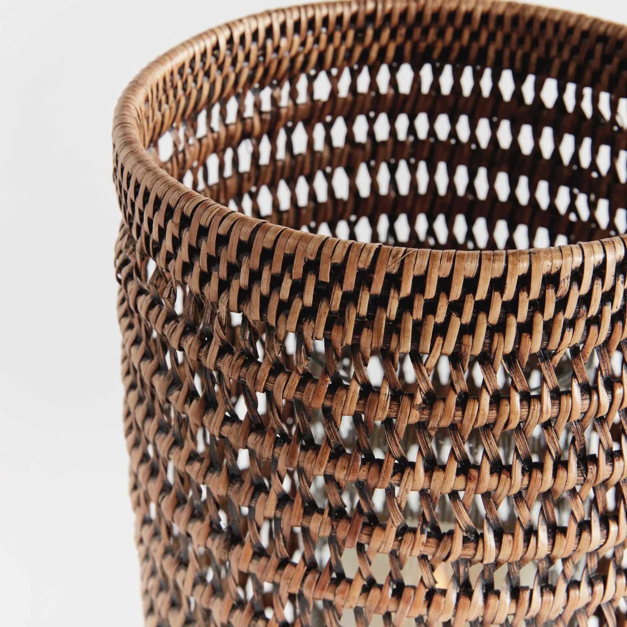 Burma Rattan Hurricane - LARGE, Warm Brown