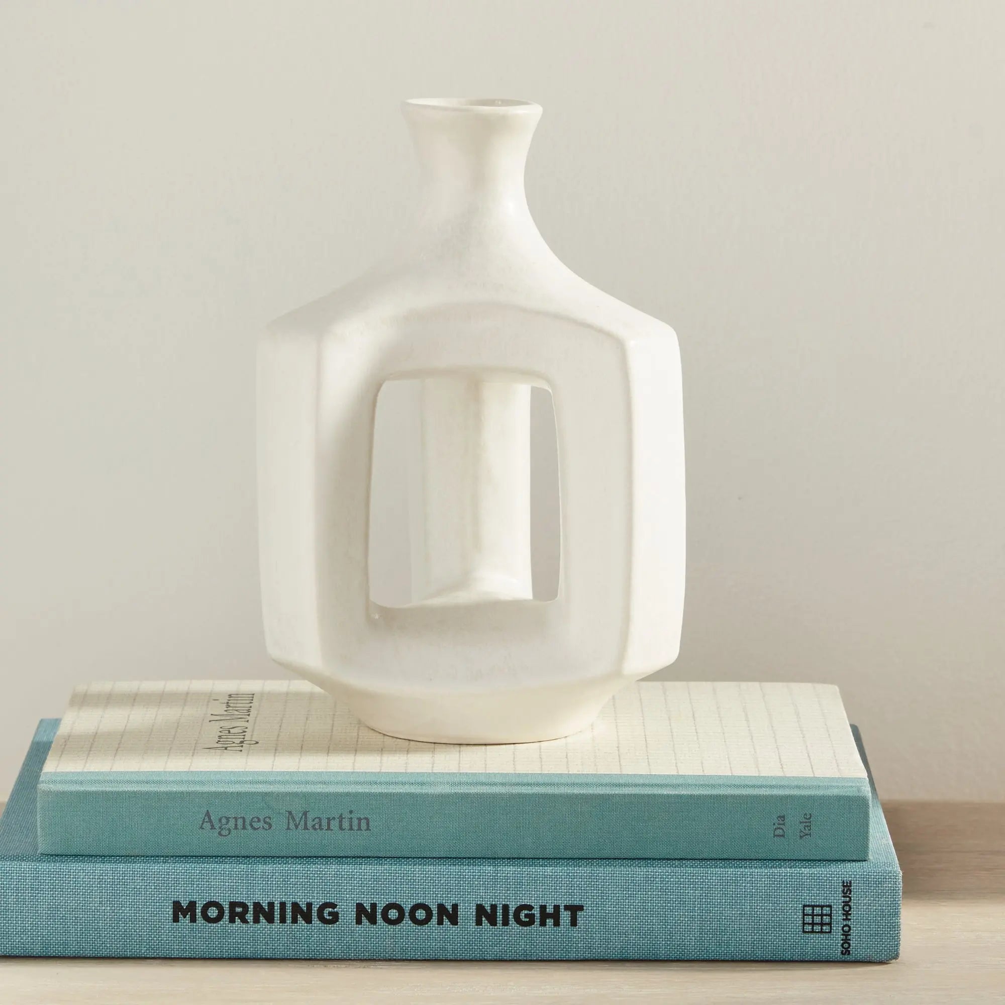 Matte white Sonya vases in short