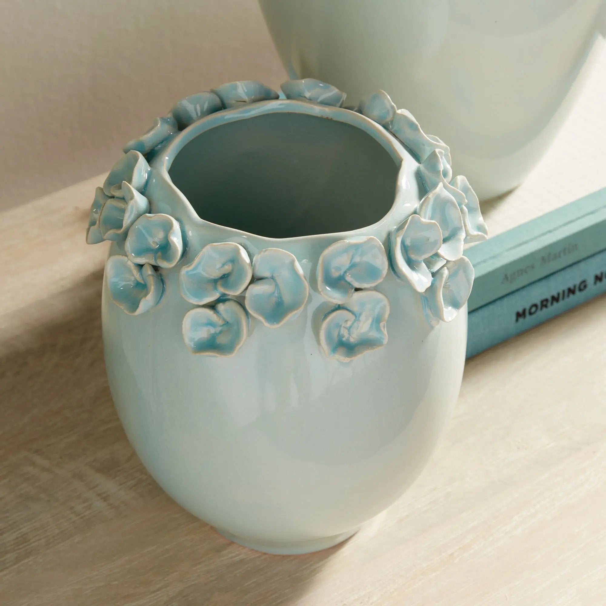 Petite Fleur Vase Short - Ice Blue Napa Home & Garden