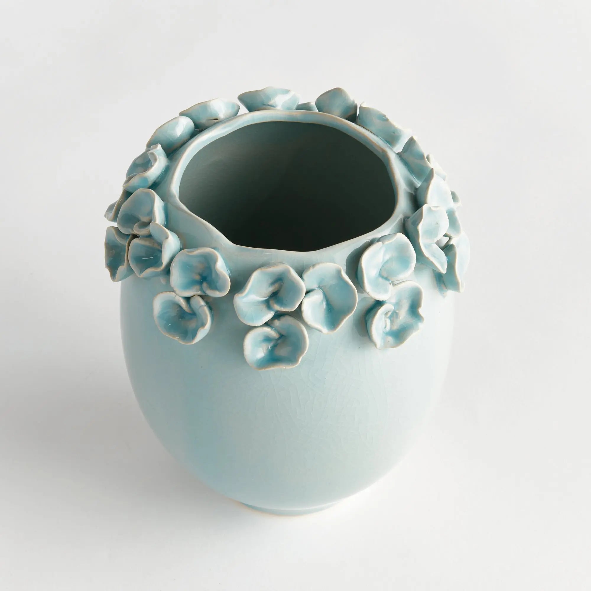 Petite Fleur Vase Short - Ice Blue