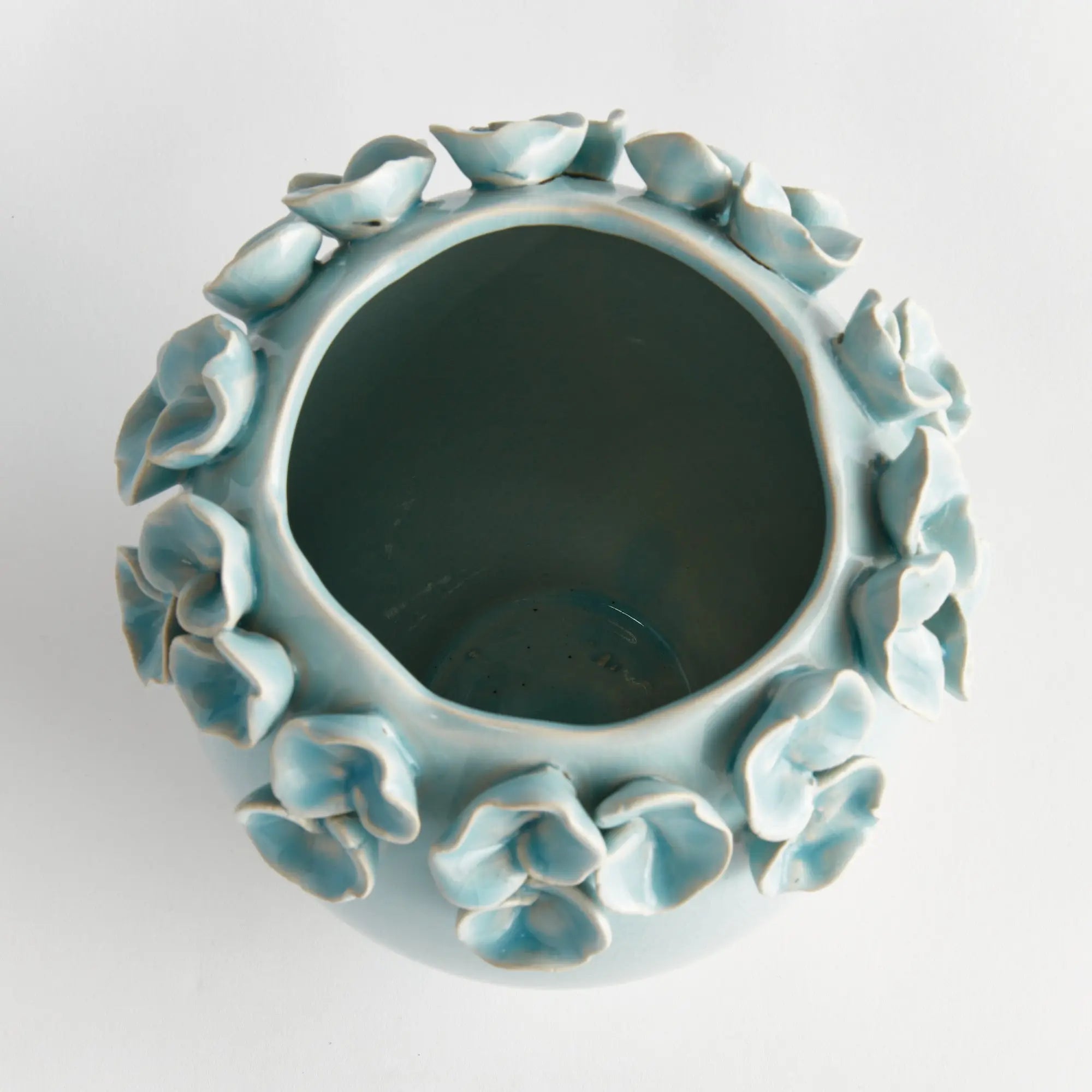 Petite Fleur Vase Short - Ice Blue