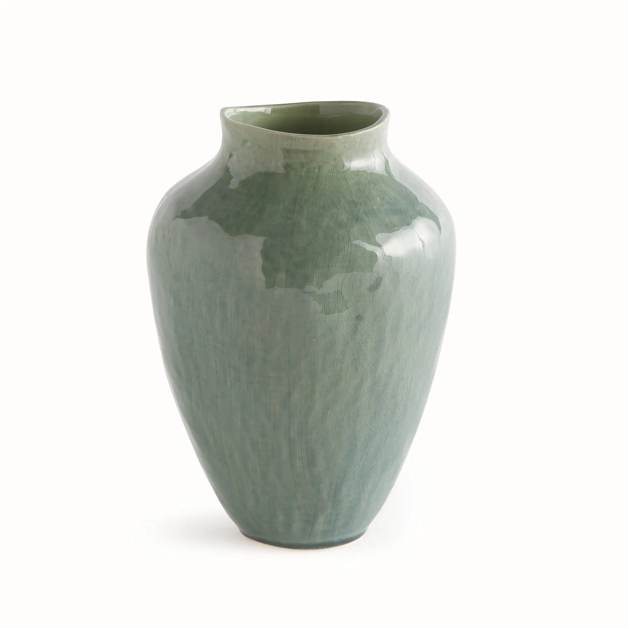 Barclay Butera Ojai Ceramic Vase – Small, Sage