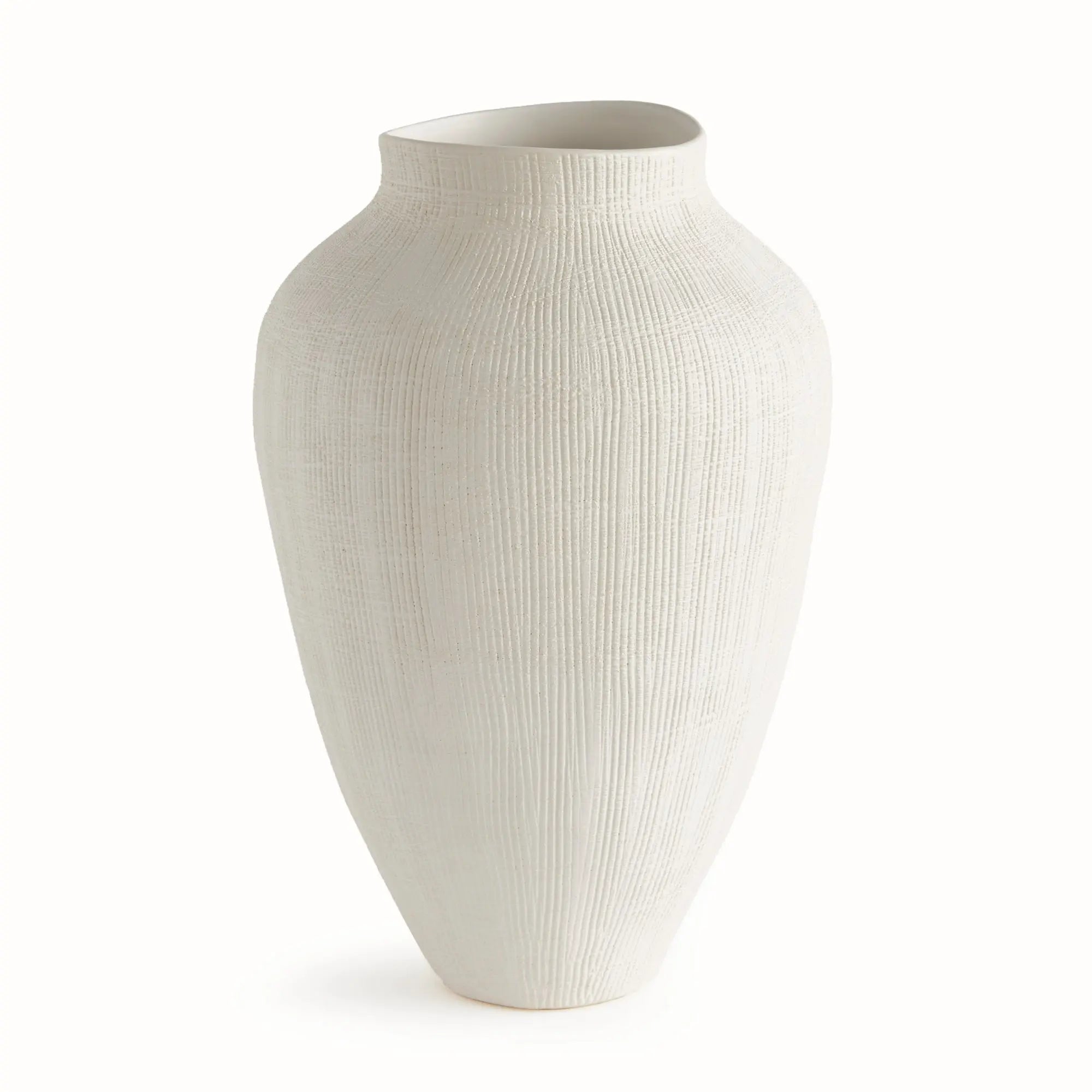 BARCLAY BUTERA OJAI VASE LARGE - WHITE