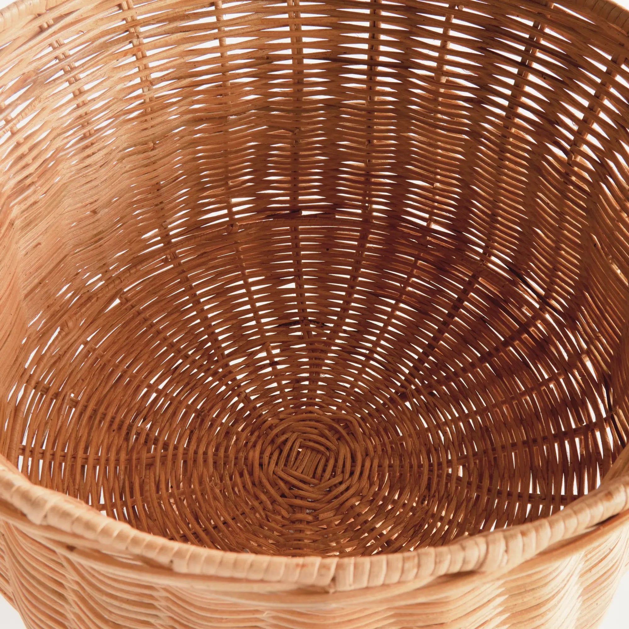 Chesapeake Rattan Footed Urn - 18" Wide | Whitewash or Natural Vessel - Villa Decor & Design