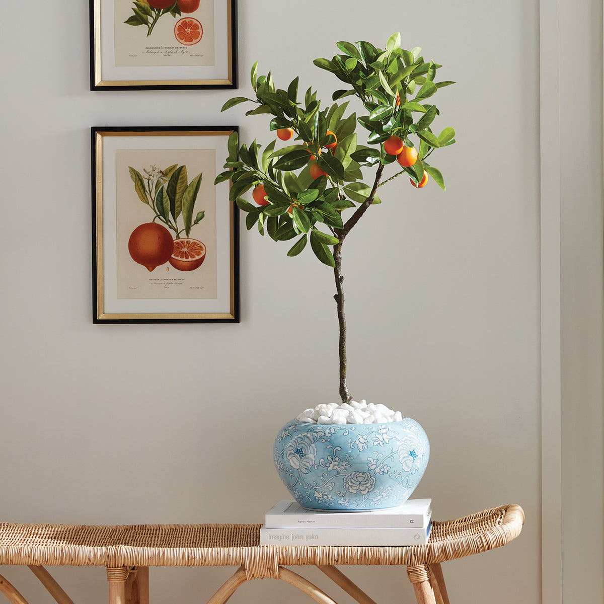 Faux Kumquat Tree Drop-in 33"
