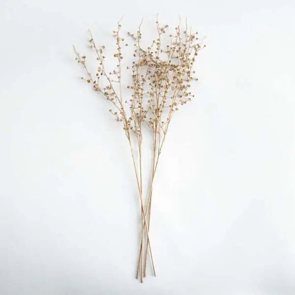 Gilded Baby's Breath Stems 31" Set of 4 | Gilded Gold Baby's Breath Stems Napa Home & Garden