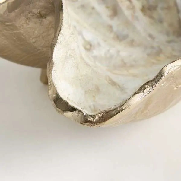 Arabella Decorative Bowl | Gold Leaf Cast Aluminum Bowl