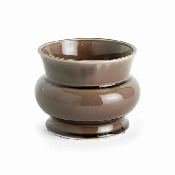 Cora Pot - Brown Reactive Glaze English Style Ceramic Planter - Villa Decor & Design