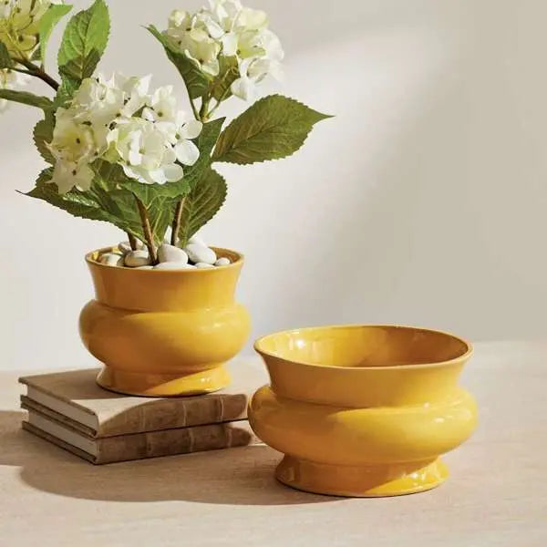Cora Reactive Glaze Flower Pot (Standard or Wide) | Stoneware Planter Napa Home & Garden