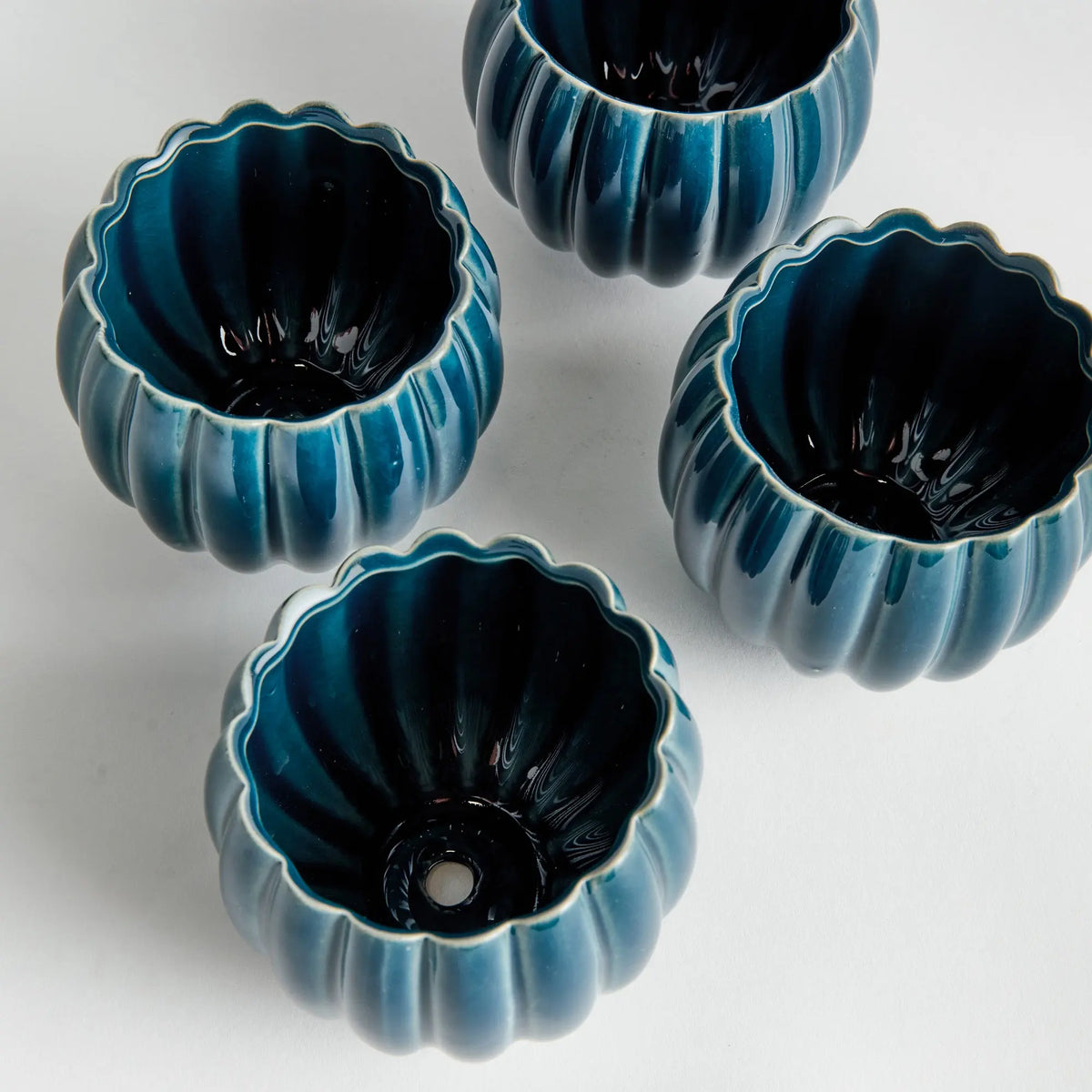Leanna Mini Pots Set of 4 – Blue
