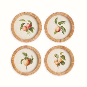 Peach Cuttings Round Petite Prints, Set of 4