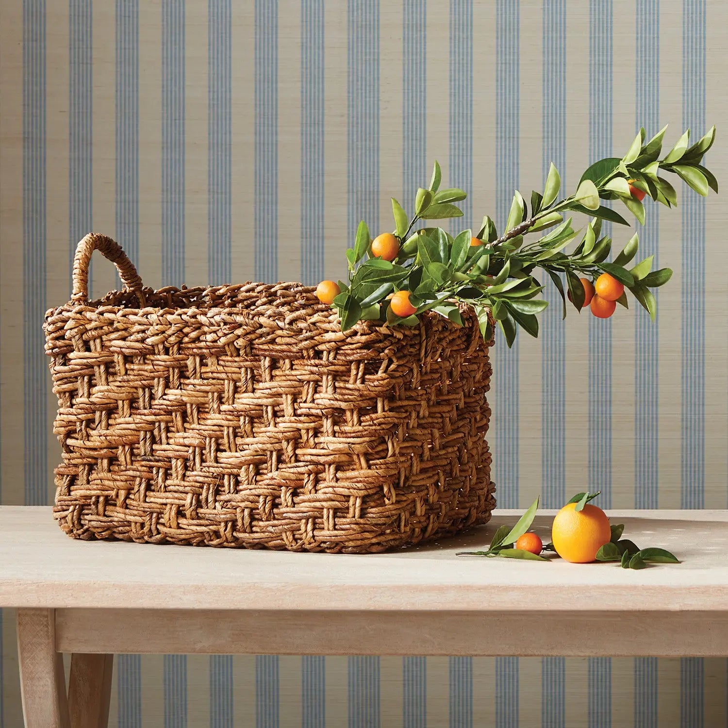 Eve Banana Leaf Baskets - Set of 2 Braided Square Baskets - Villa Decor & Design