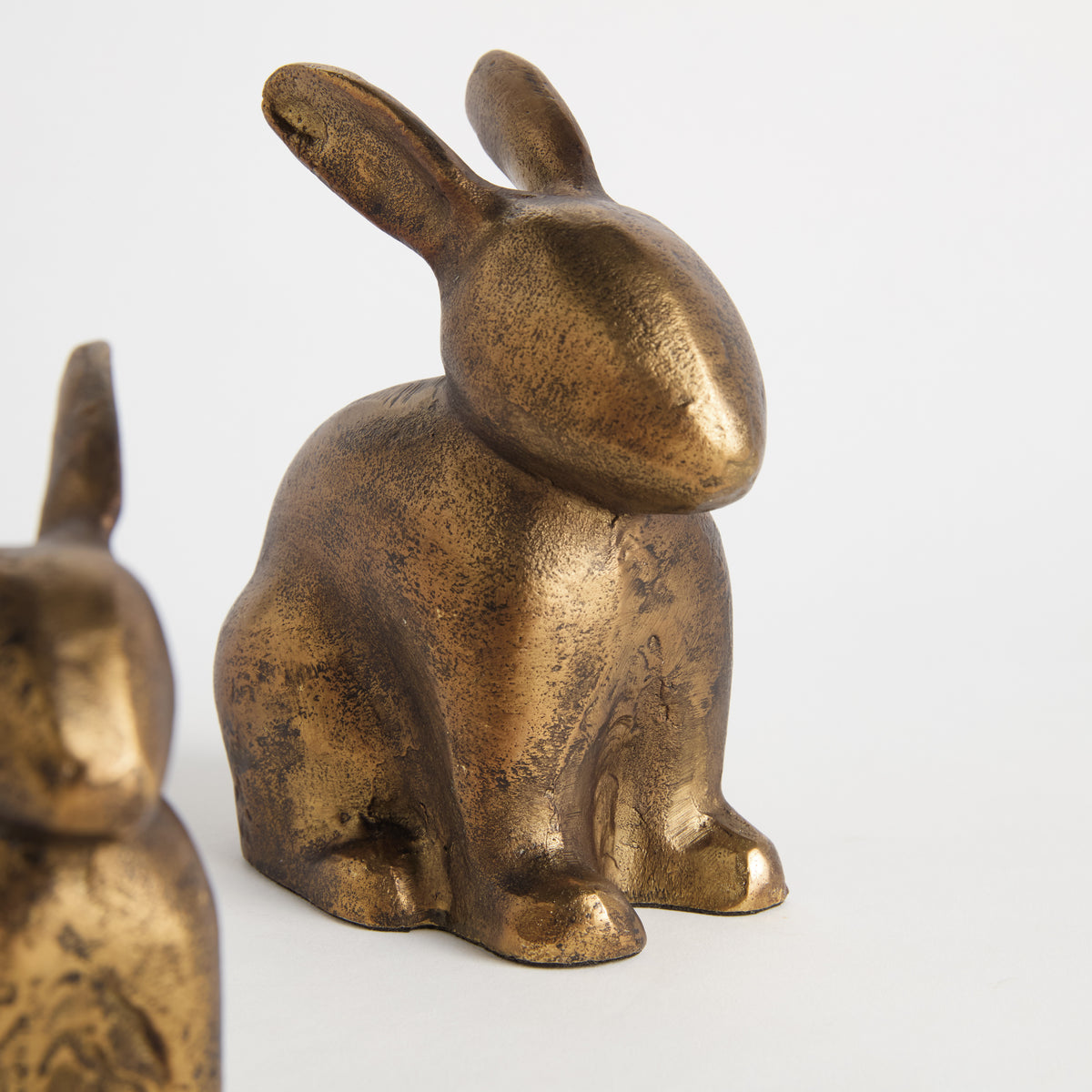 Sitting Rabbit Sculpture, Set of 2