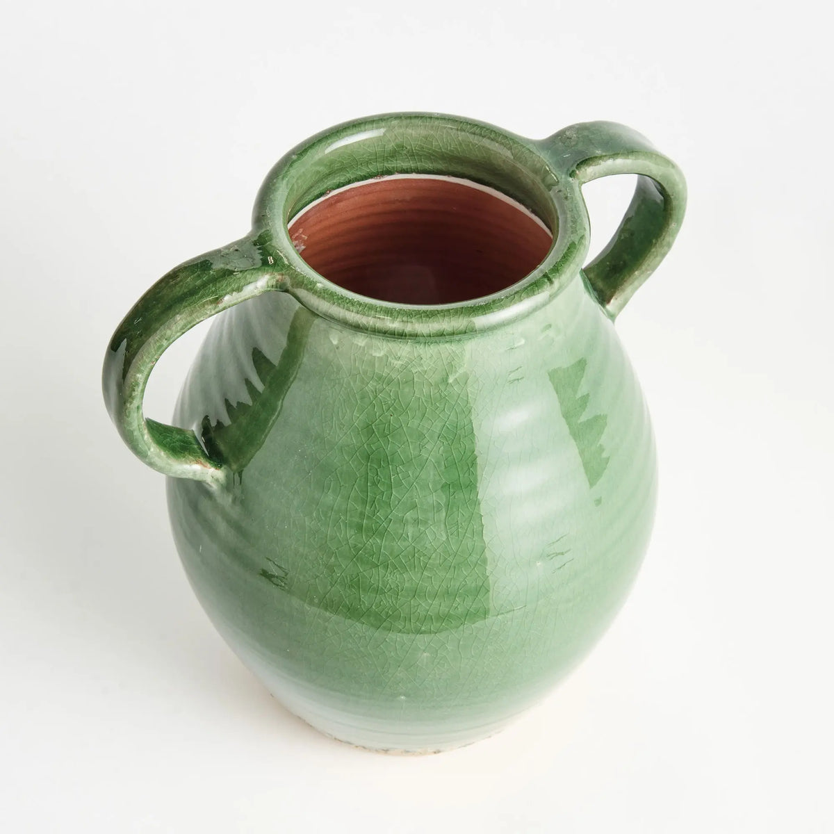 Maisha Vase With Handles Small – Green