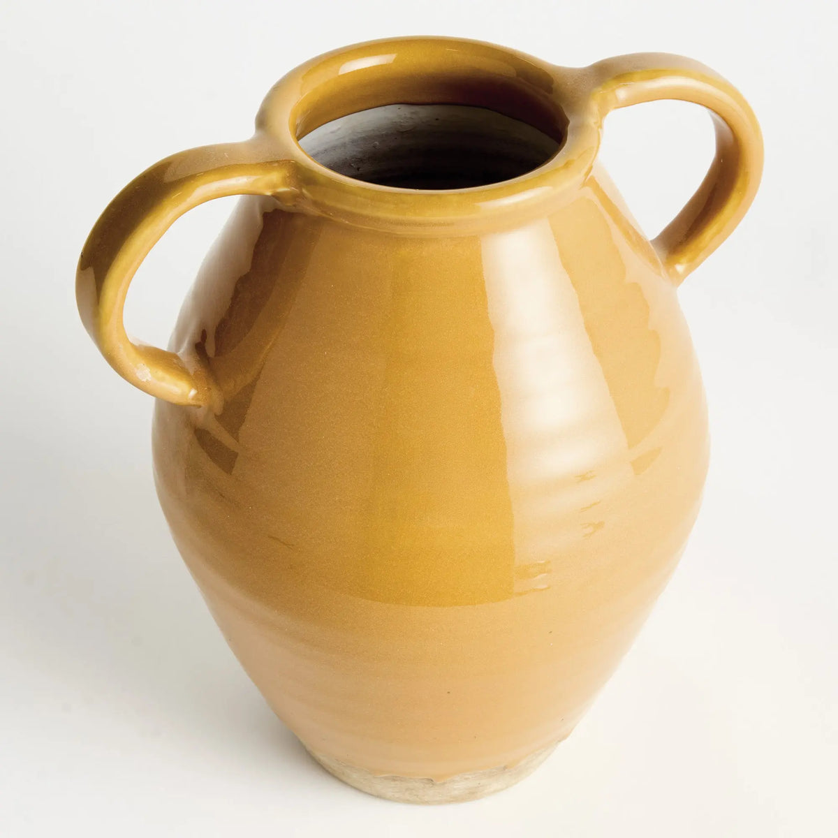 Maisha Vase With Handles Small – Yellow