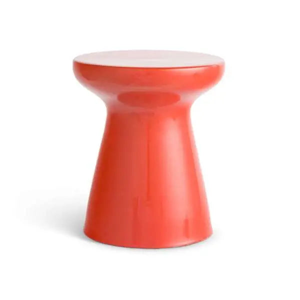 Nanette Side Table - 18" Reactive Glaze Earthenware Garden Table - Villa Decor & Design