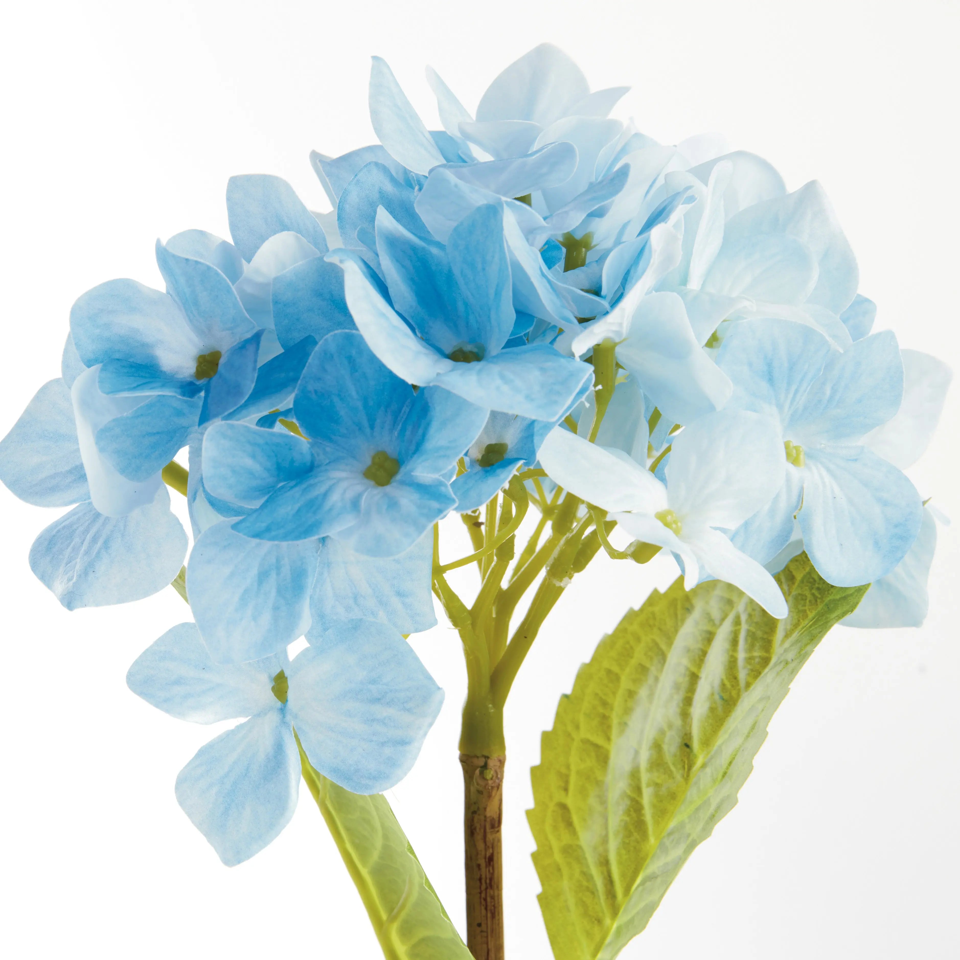 Hydrangea Stems - Set of 6 Life-Like 18" Faux Floral Stems - Villa Decor & Design