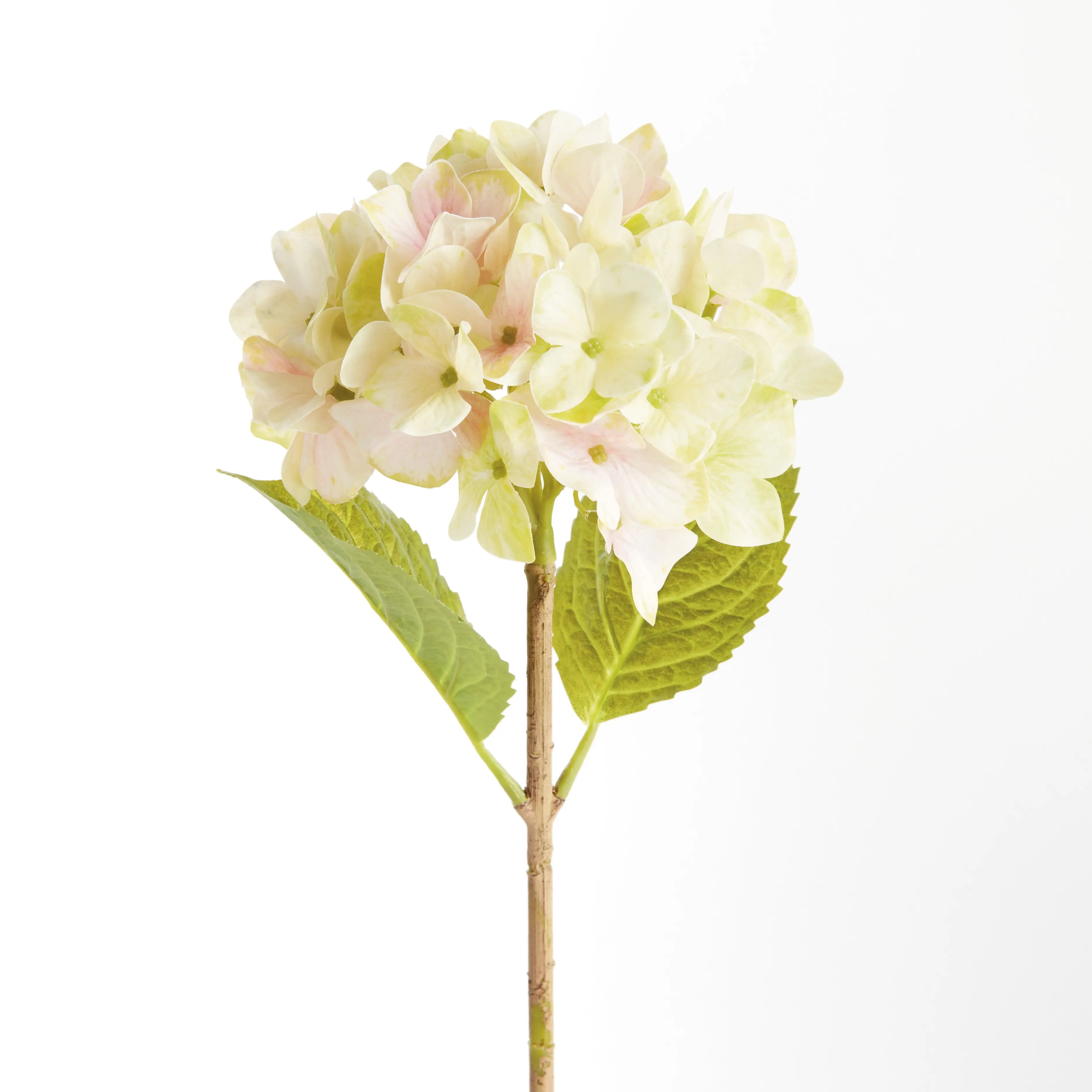 Hydrangea Stems - Set of 6 Life-Like 18" Faux Floral Stems - Villa Decor & Design