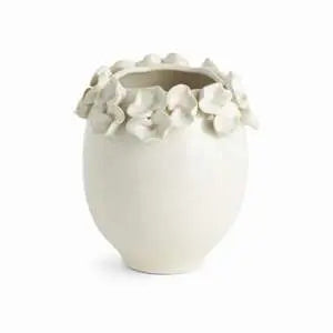Petite Fleur Bud Vase Short in White