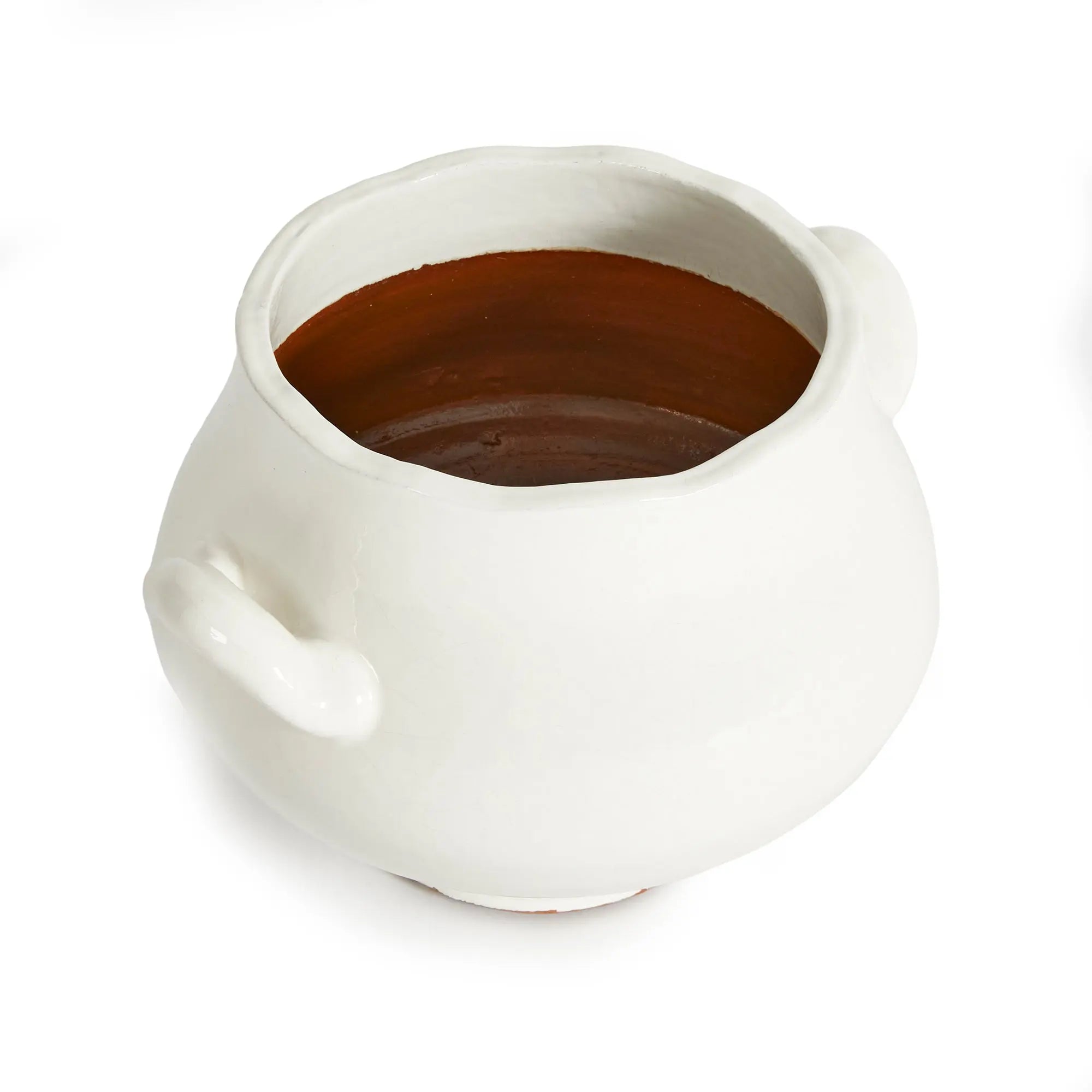 Wellon Footed Cachepot – Small or Large| White Ceramic Planter - Villa Decor & Design