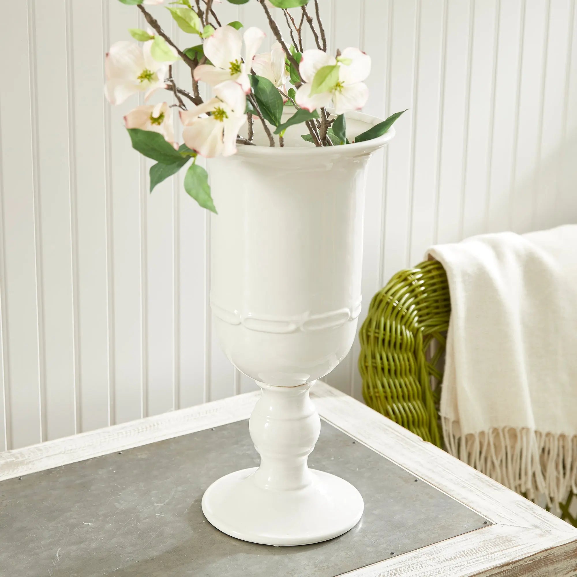 MIRABELLE PETITE PEDESTAL URN Villa Decor & Design