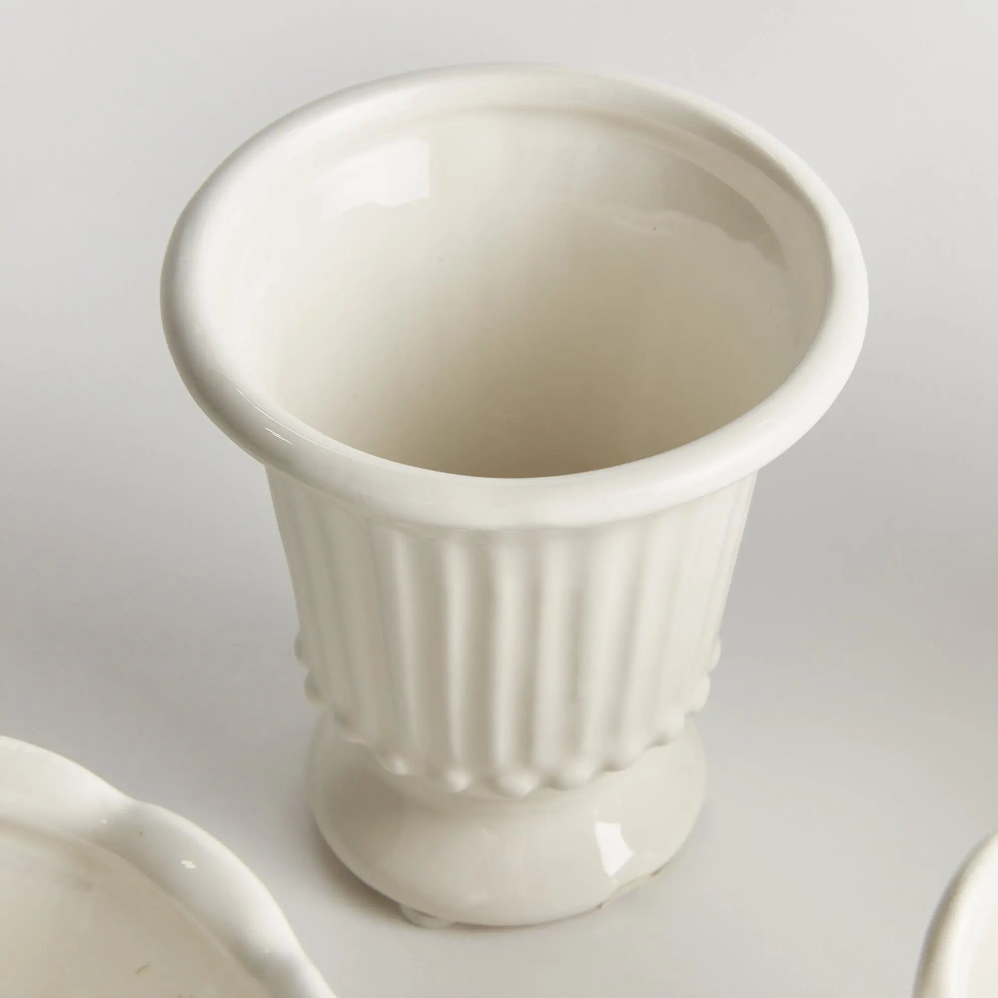 Mirabelle Mini Cachepots - Set of 6 Assorted Clay Vessels (White, Yellow, or Blue) - Villa Decor & Design