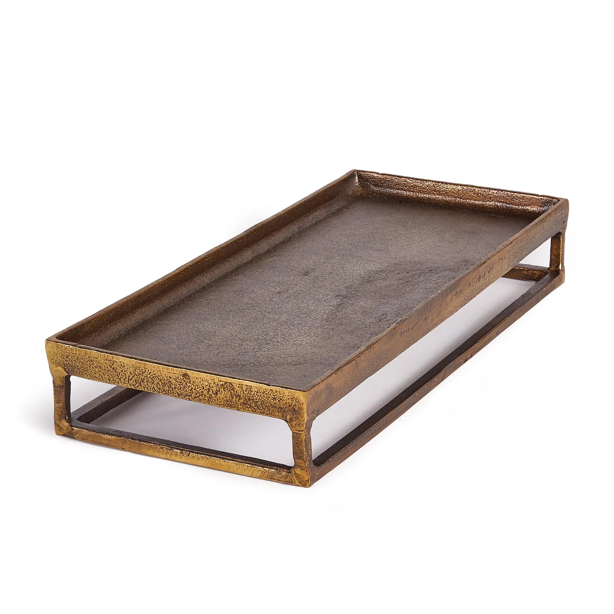 Raised Rectangular Aluminum Tray