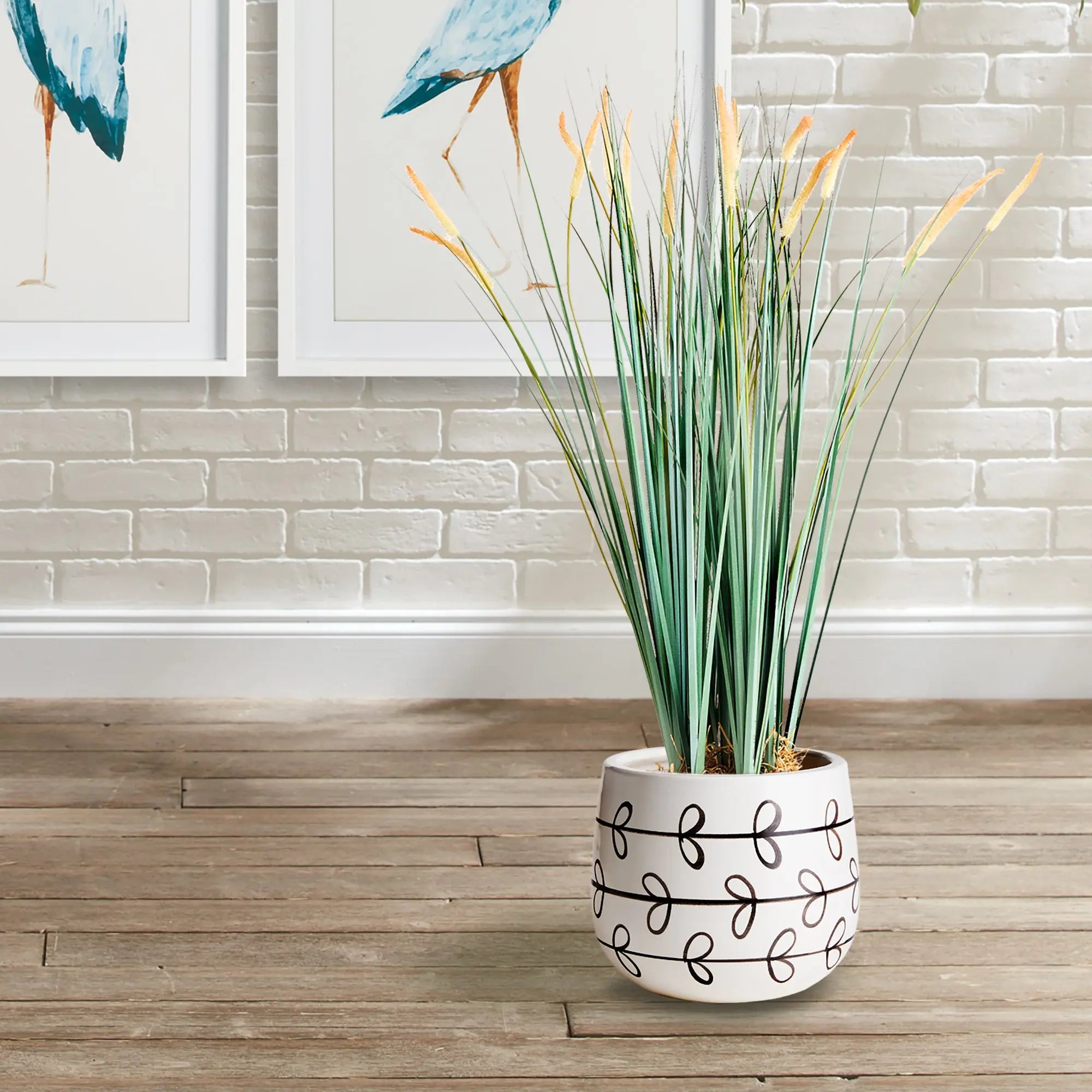 MILLIE HAND-PAINTED POT SMALL Villa Decor & Design