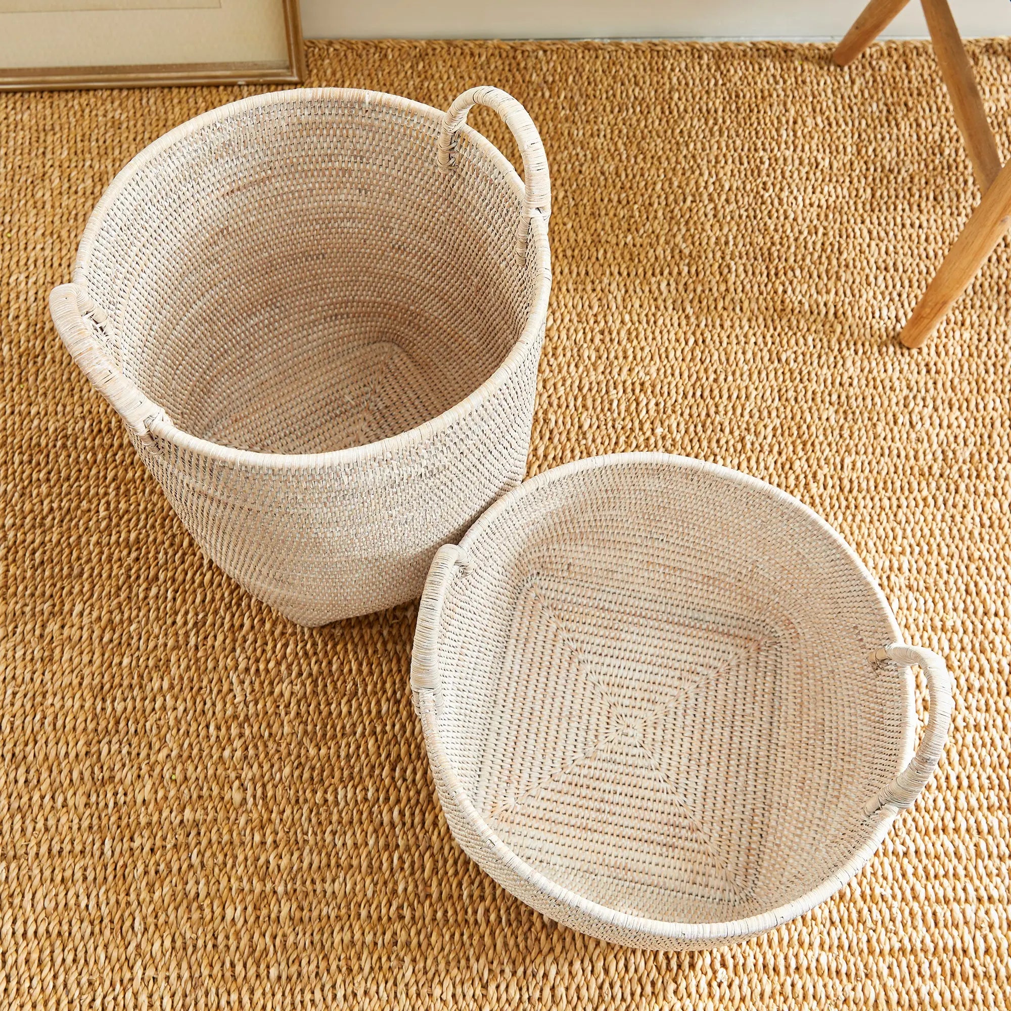 BURMA RATTAN ORCHARD BASKETS, SET OF 2 Villa Decor & Design
