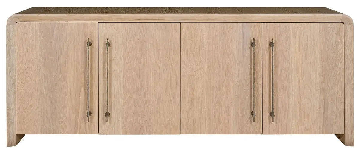 Form Buffet - Four Wood Doors | Wirebrushed Oak in Wheat Finish Vanguard
