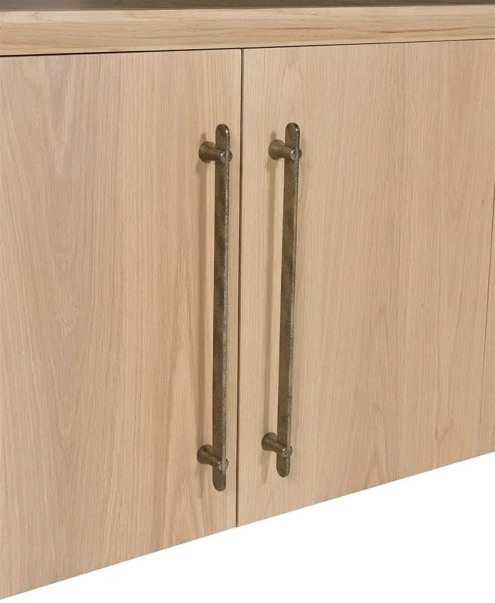 Form Buffet - Four Wood Doors | Wirebrushed Oak in Wheat Finish Vanguard